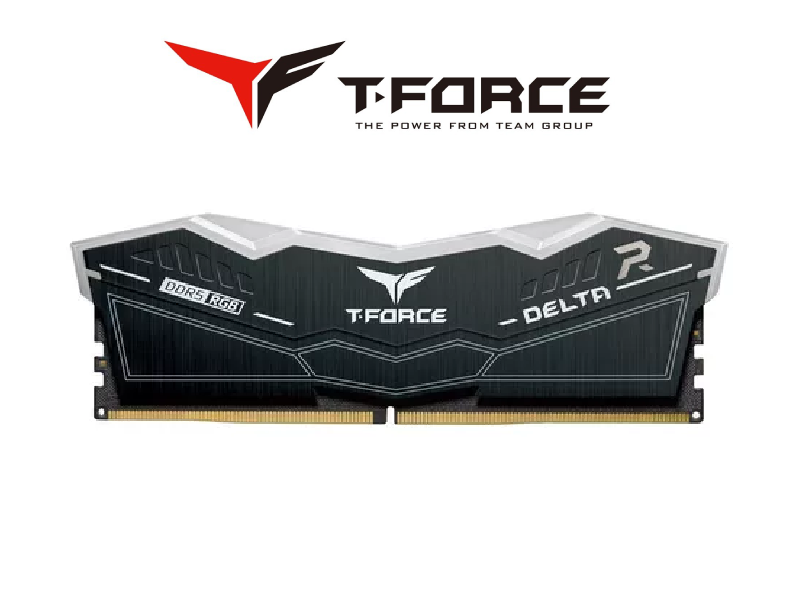 MEMORIA TEAMGROUP T-FORCE DELTA RGB, 48GB (2X24GB) DDR5-7200MHZ, CL34, 1.40V, NEGRO